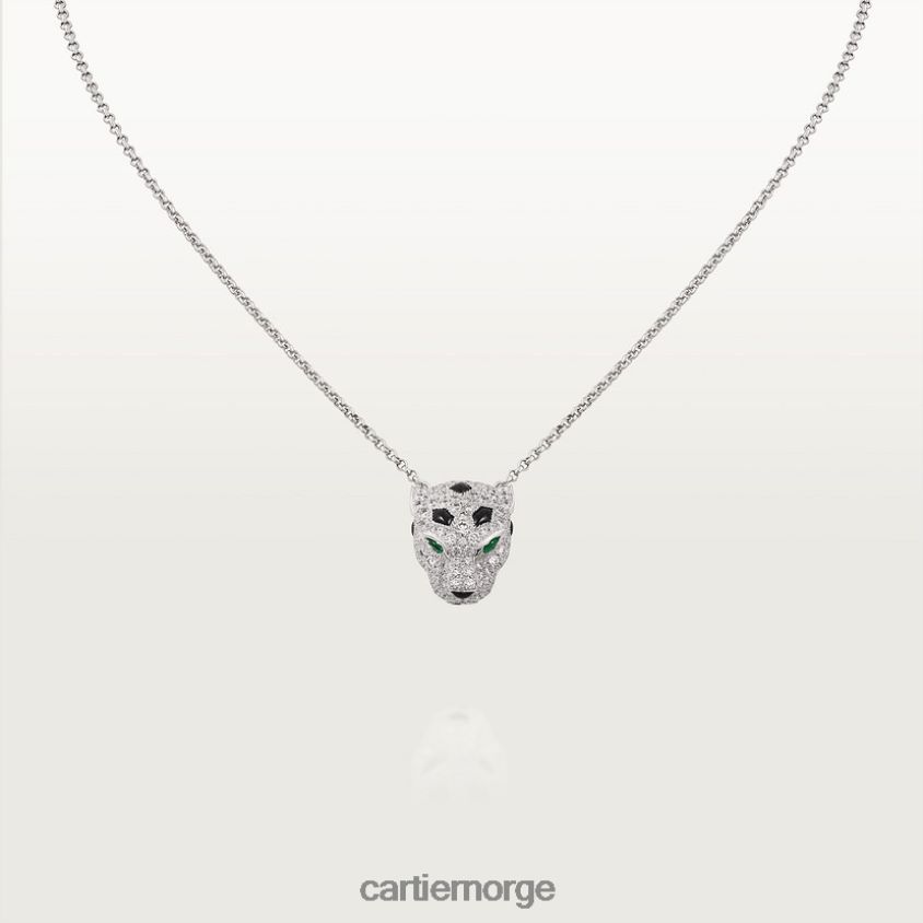 smykker Cartier panter kjede hvitt gull F4466N437
