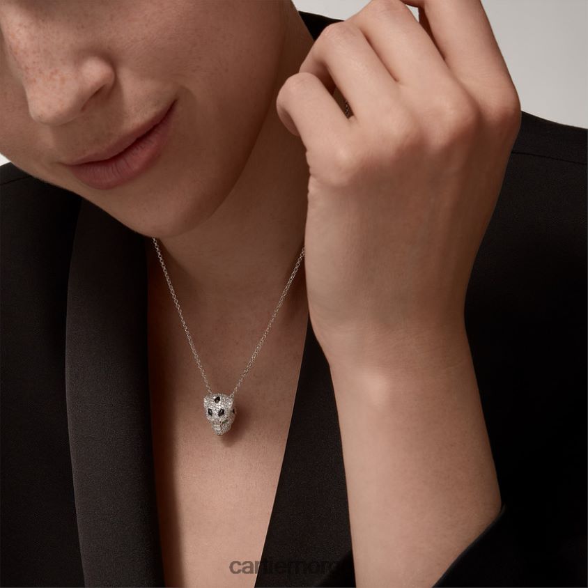 smykker Cartier panter kjede hvitt gull F4466N437