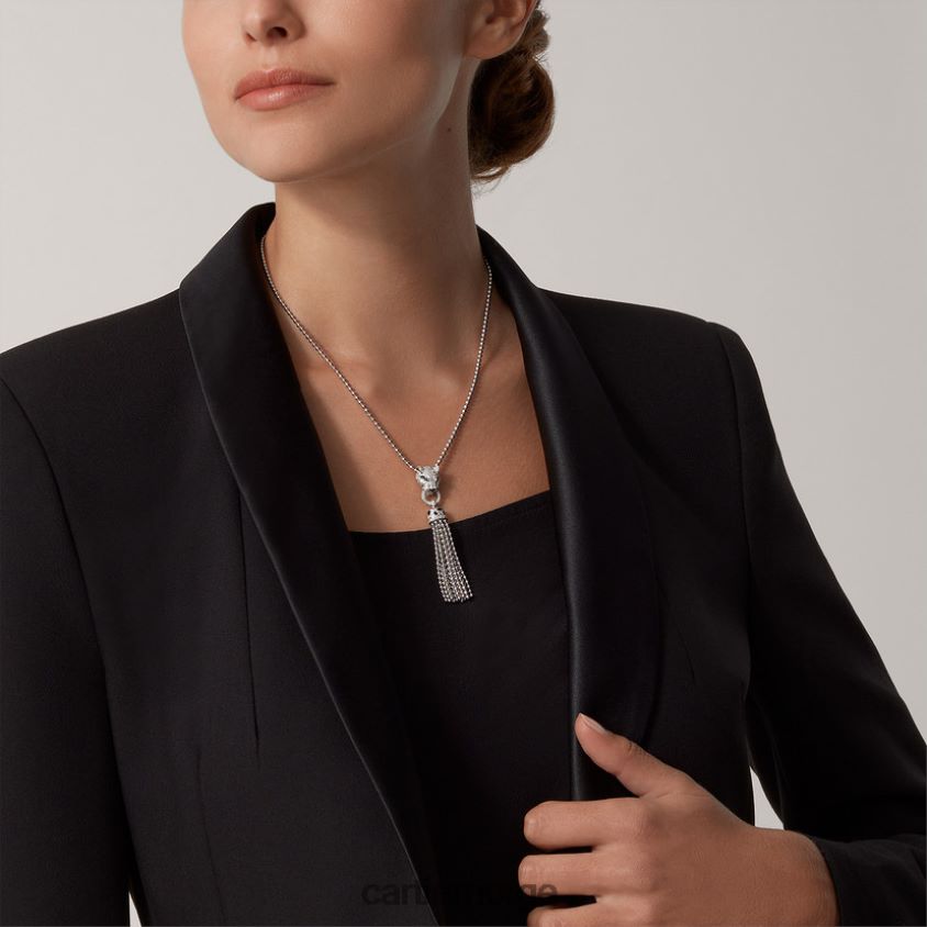 smykker Cartier panter kjede hvitt gull F4466N439