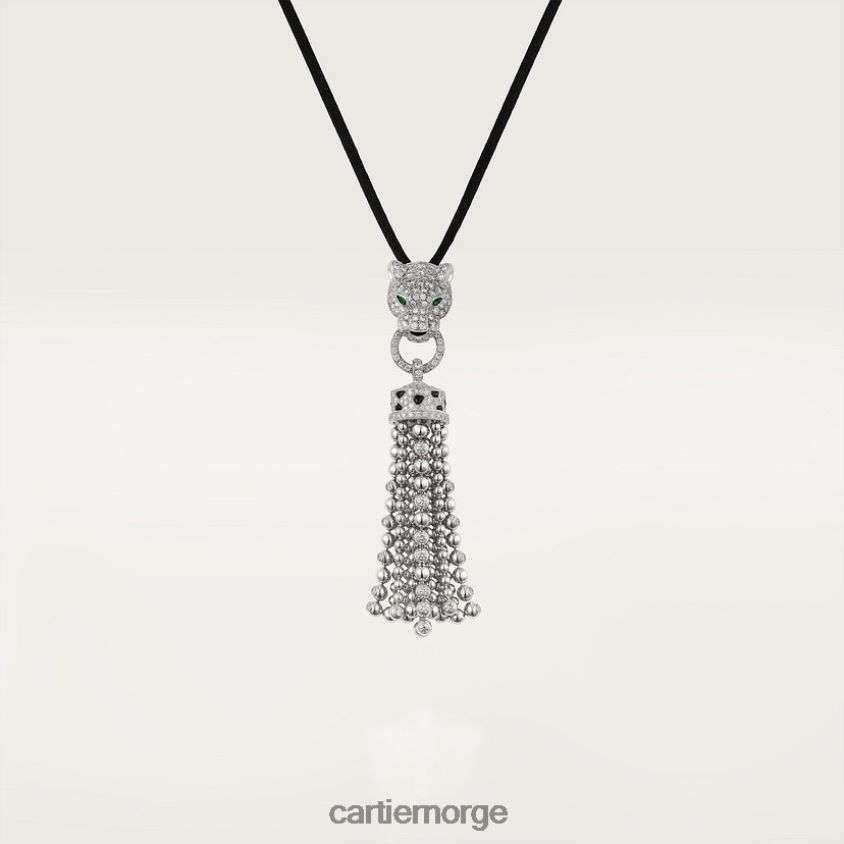 smykker Cartier panter kjede hvitt gull F4466N442