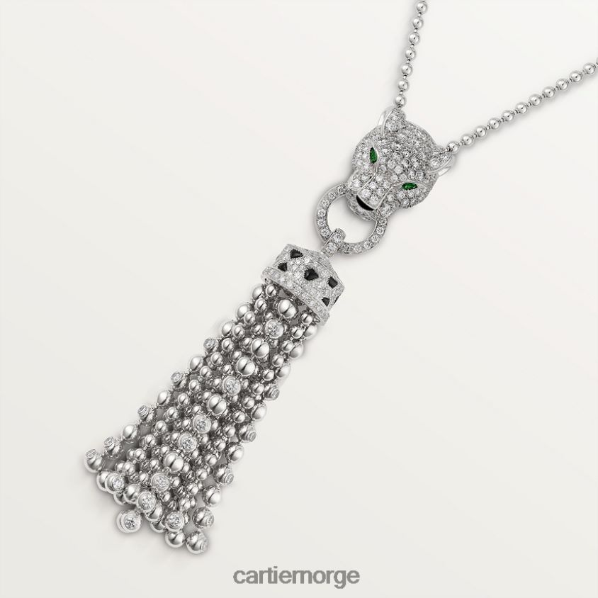 smykker Cartier panter kjede hvitt gull F4466N442