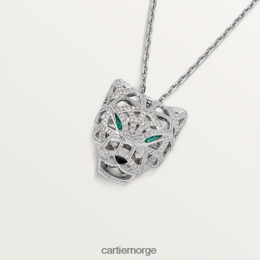 smykker Cartier panter kjede hvitt gull F4466N447