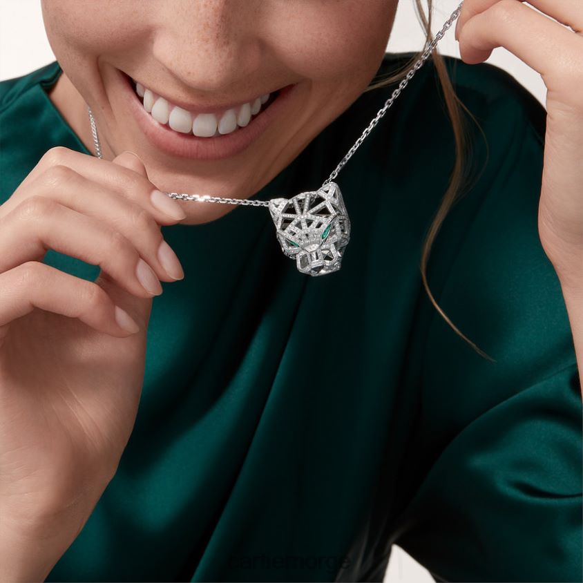 smykker Cartier panter kjede hvitt gull F4466N447