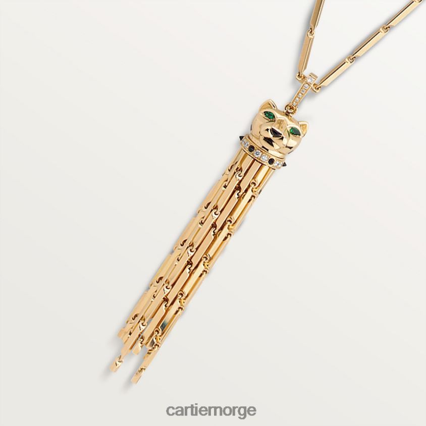 smykker Cartier panter kjede stilig F4466N443
