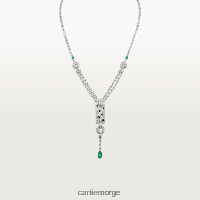 smykker Cartier panter kjede stilig F4466N458