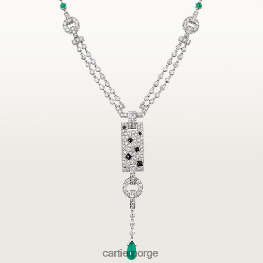 smykker Cartier panter kjede stilig F4466N458