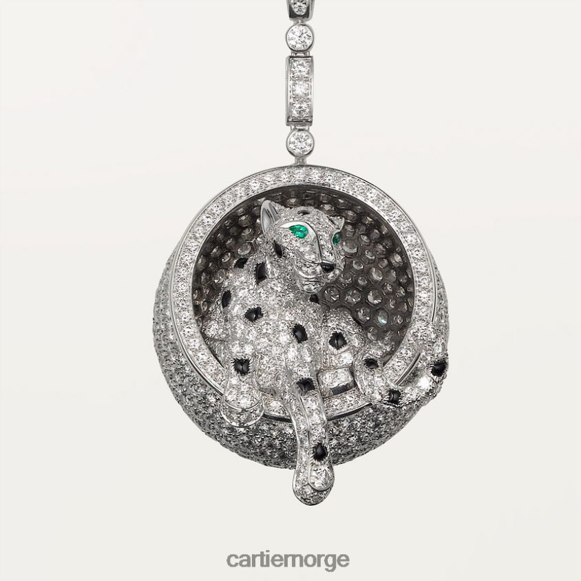 smykker Cartier panter kjede stilig F4466N459