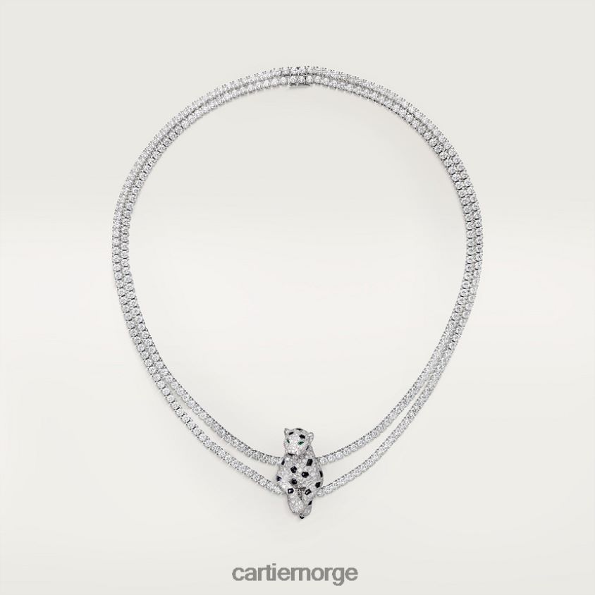 smykker Cartier panter kjede stilig F4466N460