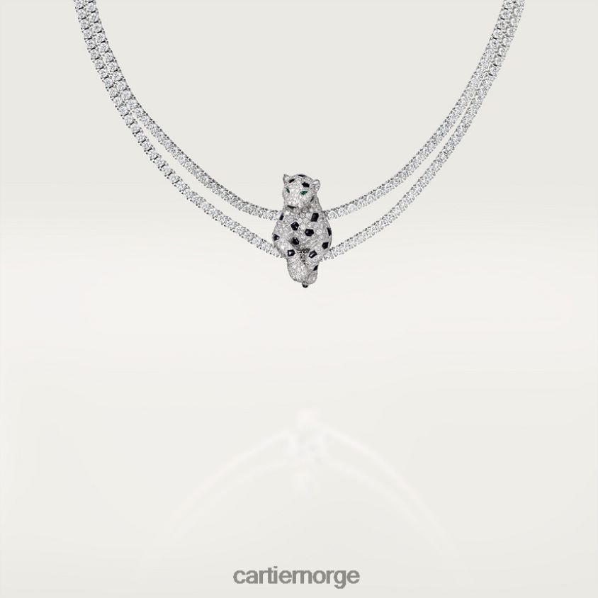 smykker Cartier panter kjede stilig F4466N460
