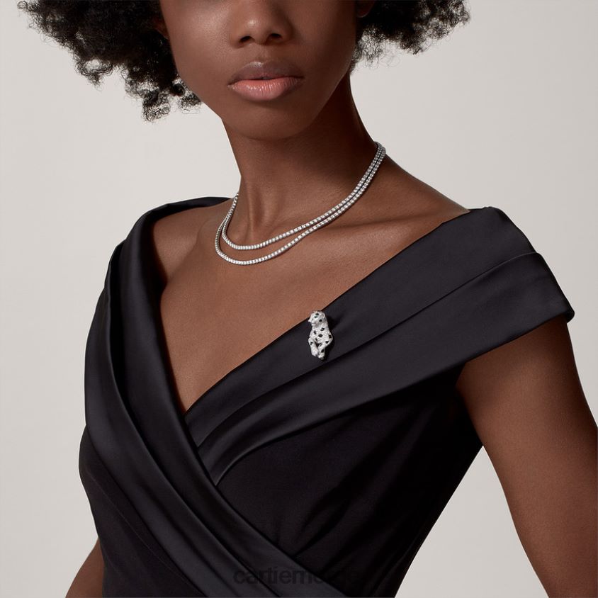 smykker Cartier panter kjede stilig F4466N460