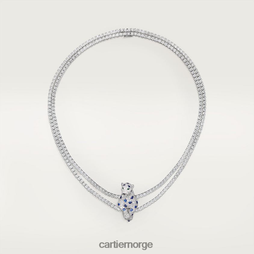 smykker Cartier panter kjede stilig F4466N463