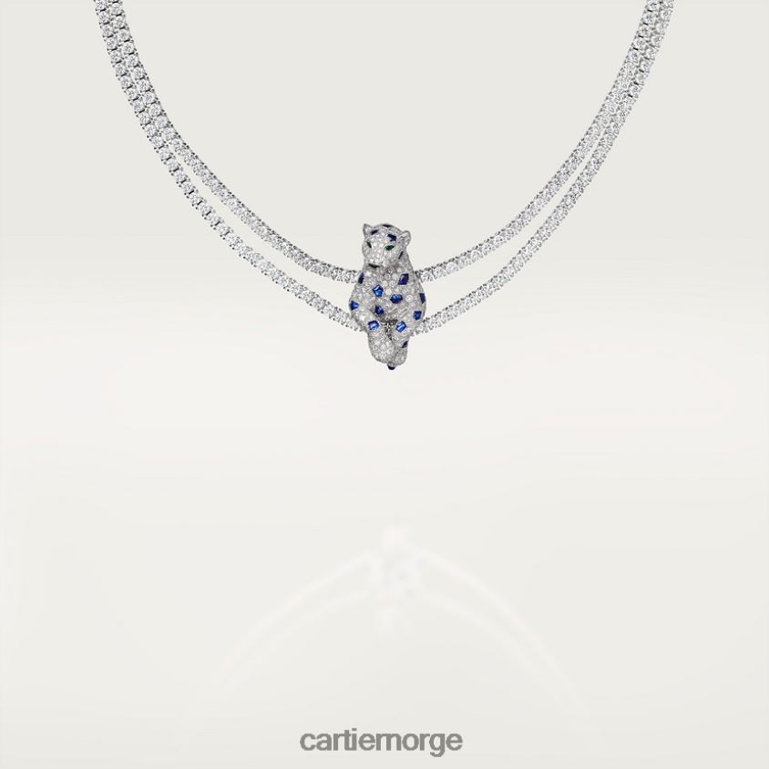 smykker Cartier panter kjede stilig F4466N463