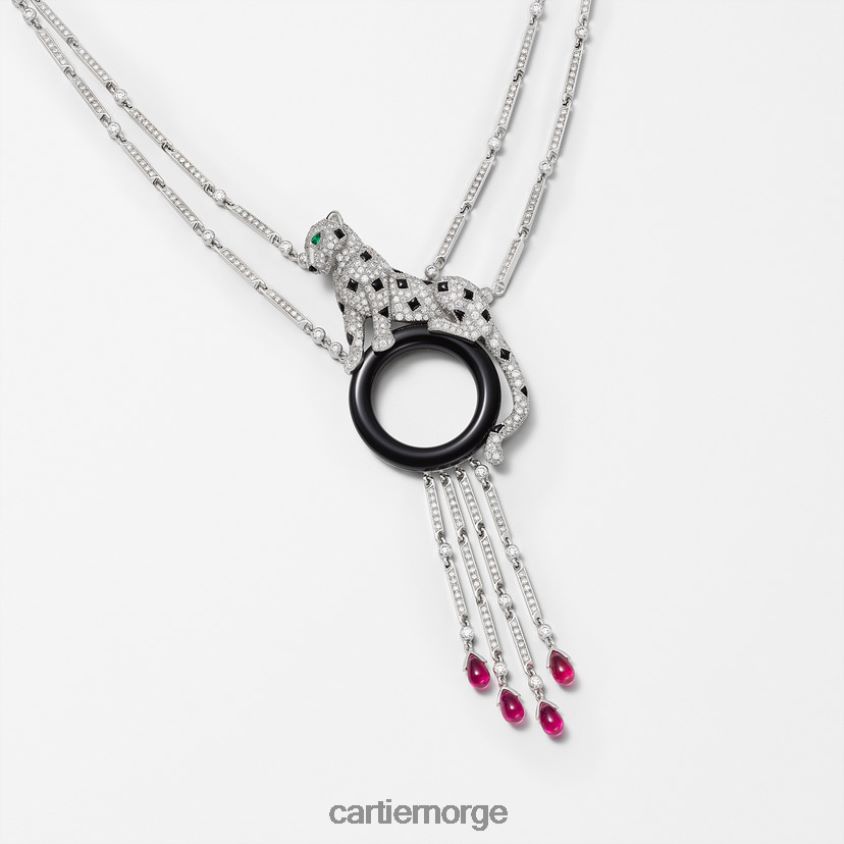 smykker Cartier panter kjede stilig F4466N464