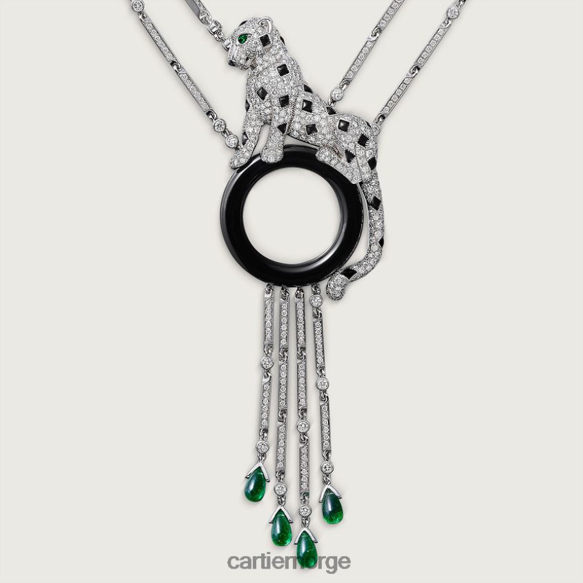 smykker Cartier panter kjede stilig F4466N465