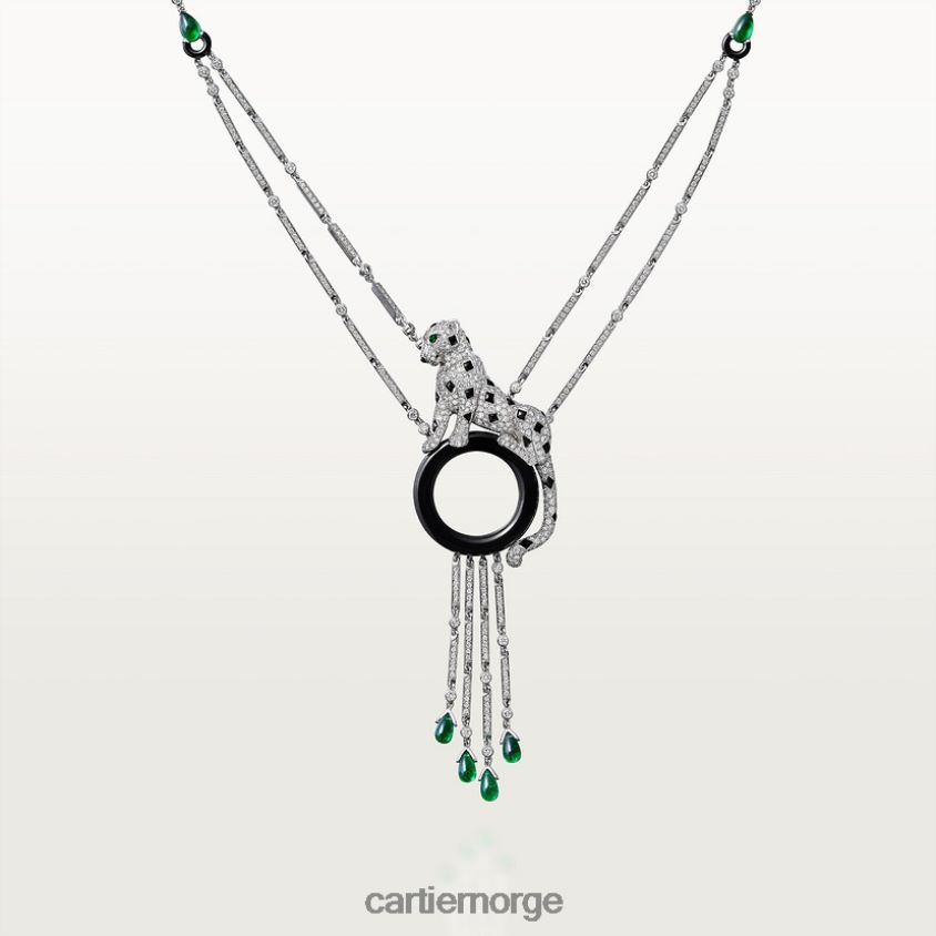 smykker Cartier panter kjede stilig F4466N465