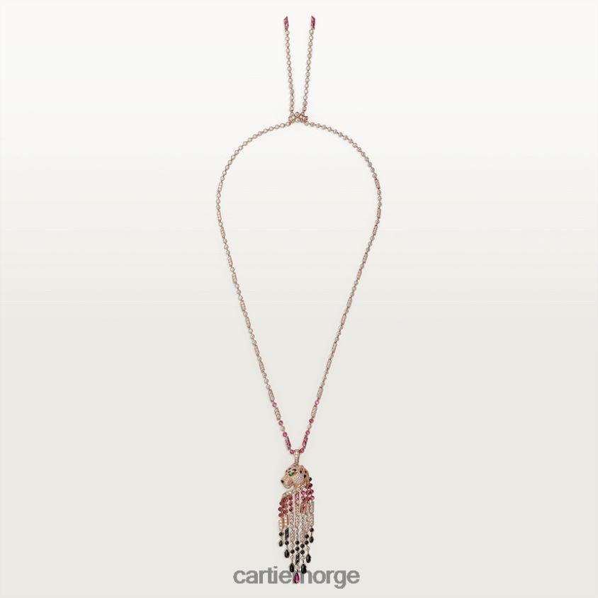 smykker Cartier panter kjede stilig F4466N466