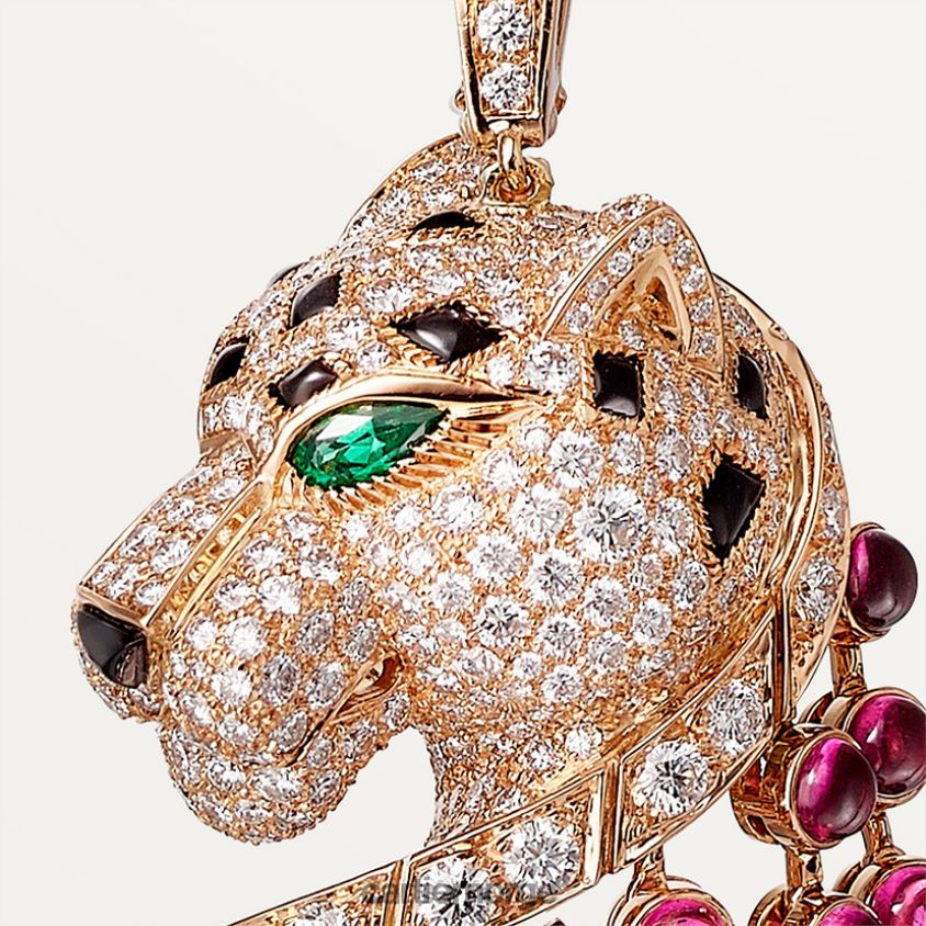 smykker Cartier panter kjede stilig F4466N466