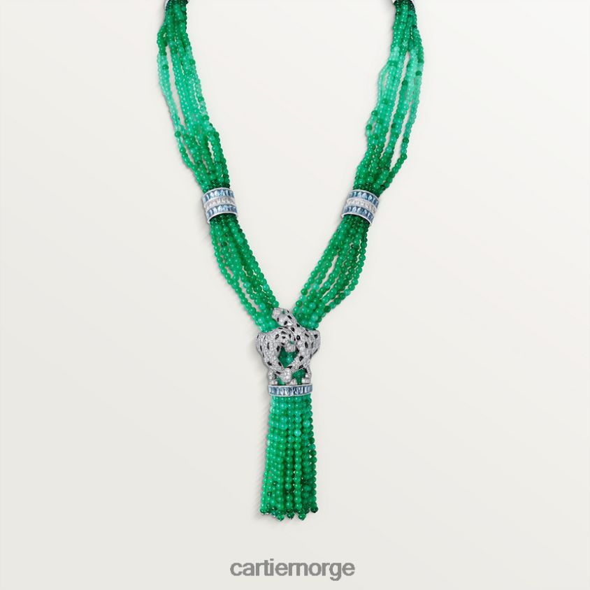 smykker Cartier panter kjede stilig F4466N468