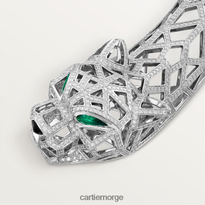 smykker Cartier panter kjede stilig F4466N469