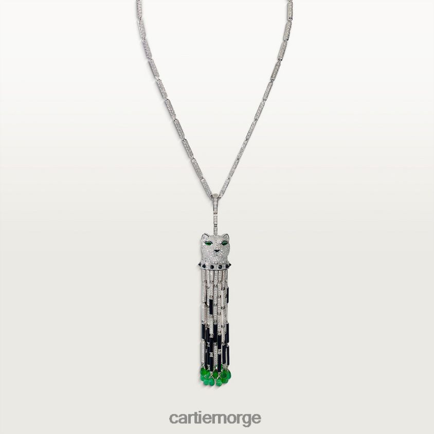 smykker Cartier panter kjede stilig F4466N470