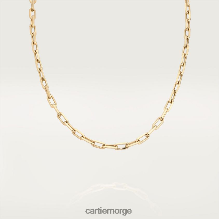 smykker Cartier santos kjede gult gull F4466N484
