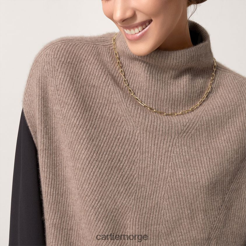 smykker Cartier santos kjede gult gull F4466N484