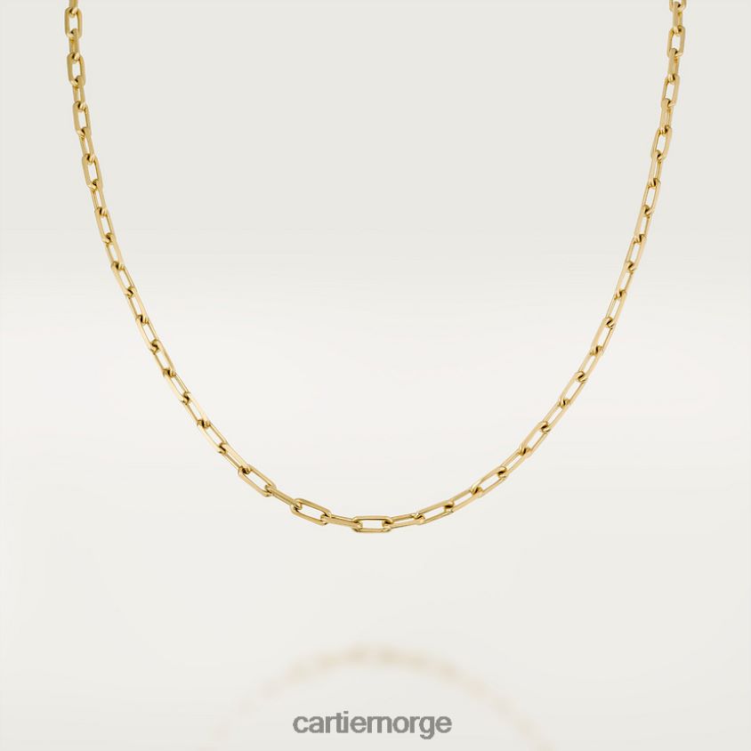 smykker Cartier santos kjede gult gull F4466N486