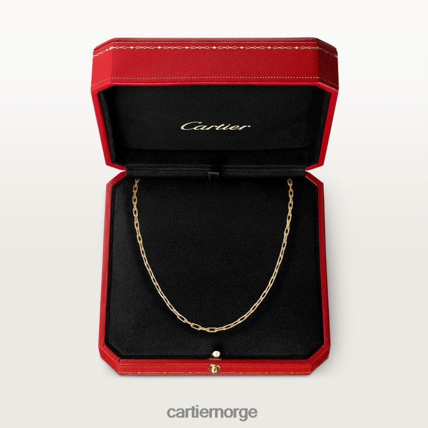 smykker Cartier santos kjede gult gull F4466N486