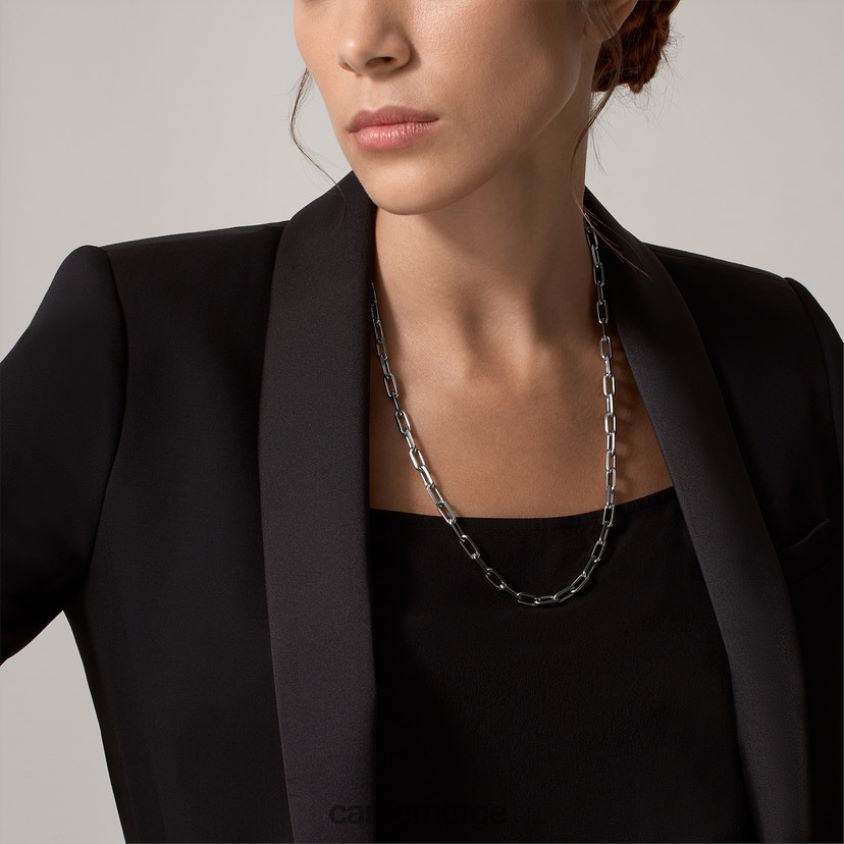 smykker Cartier santos kjede hvitt gull F4466N483