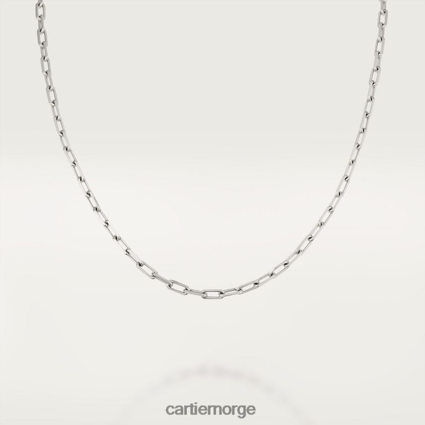 smykker Cartier santos kjede hvitt gull F4466N485