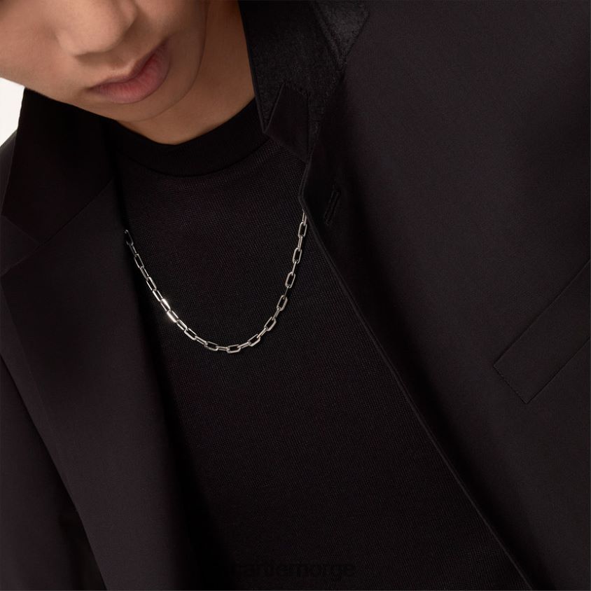 smykker Cartier santos kjede hvitt gull F4466N485