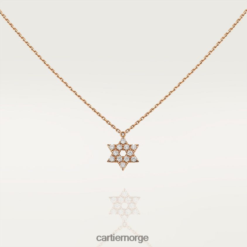 smykker Cartier symbol halskjede Rose gull F4466N604