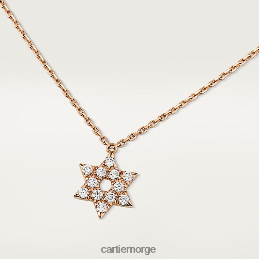 smykker Cartier symbol halskjede Rose gull F4466N604