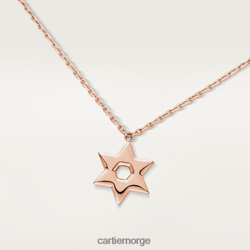smykker Cartier symbol halskjede Rose gull F4466N604