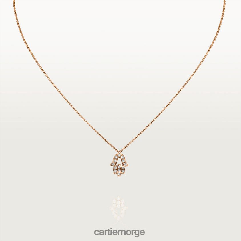 smykker Cartier symbol halskjede Rose gull F4466N605