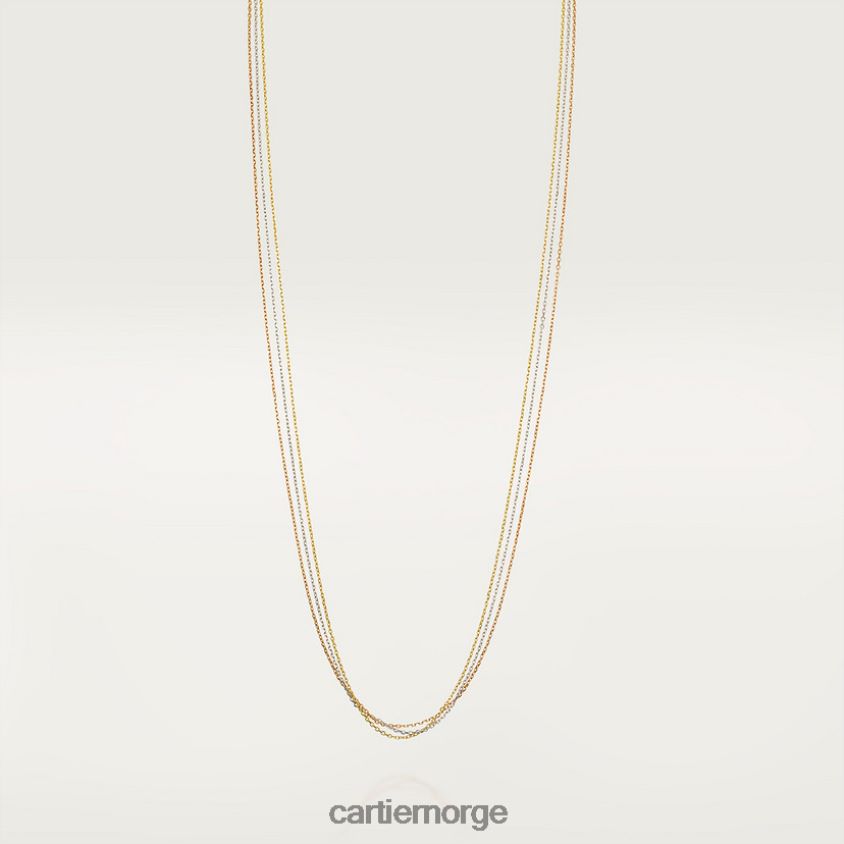 smykker Cartier trinity kjede 3 gull F4466N487