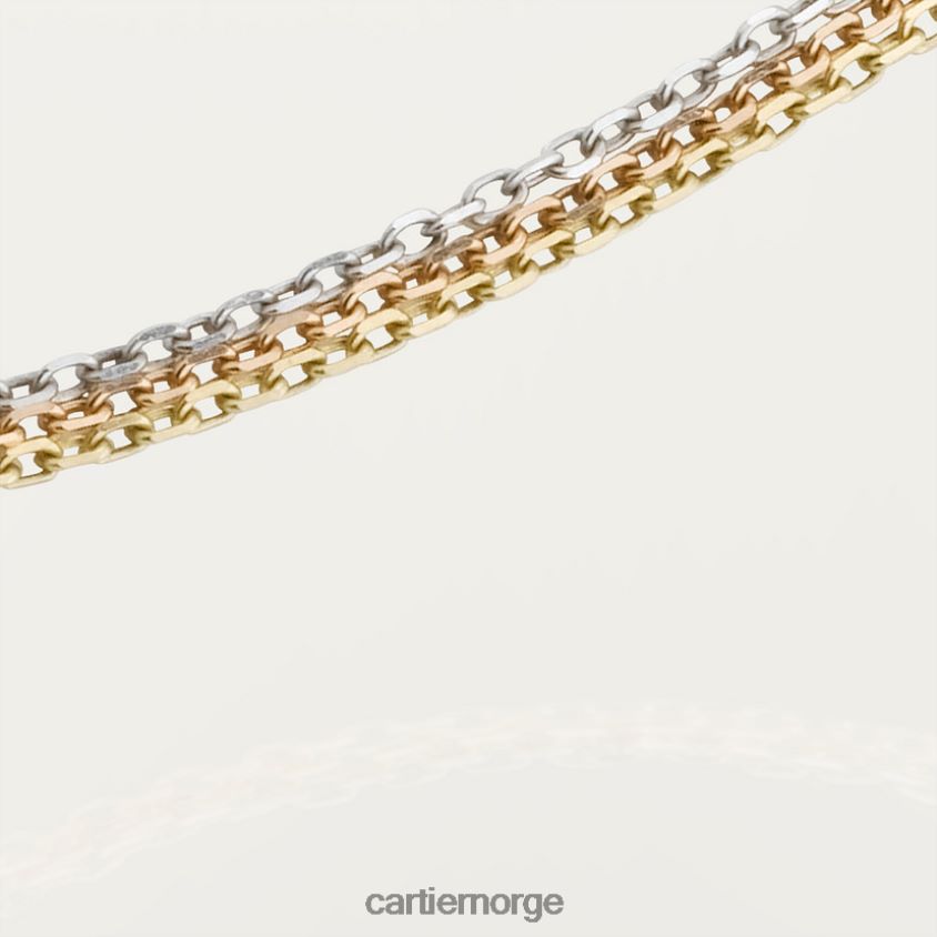 smykker Cartier trinity kjede 3 gull F4466N595