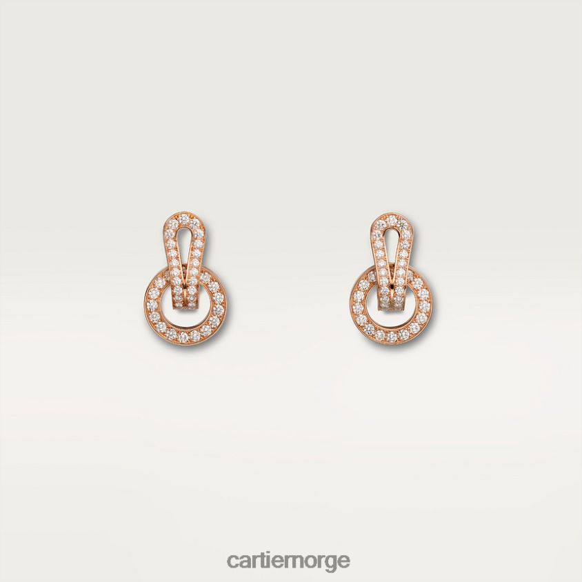 smykker Cartier agrafe øredobber stilig F4466N720