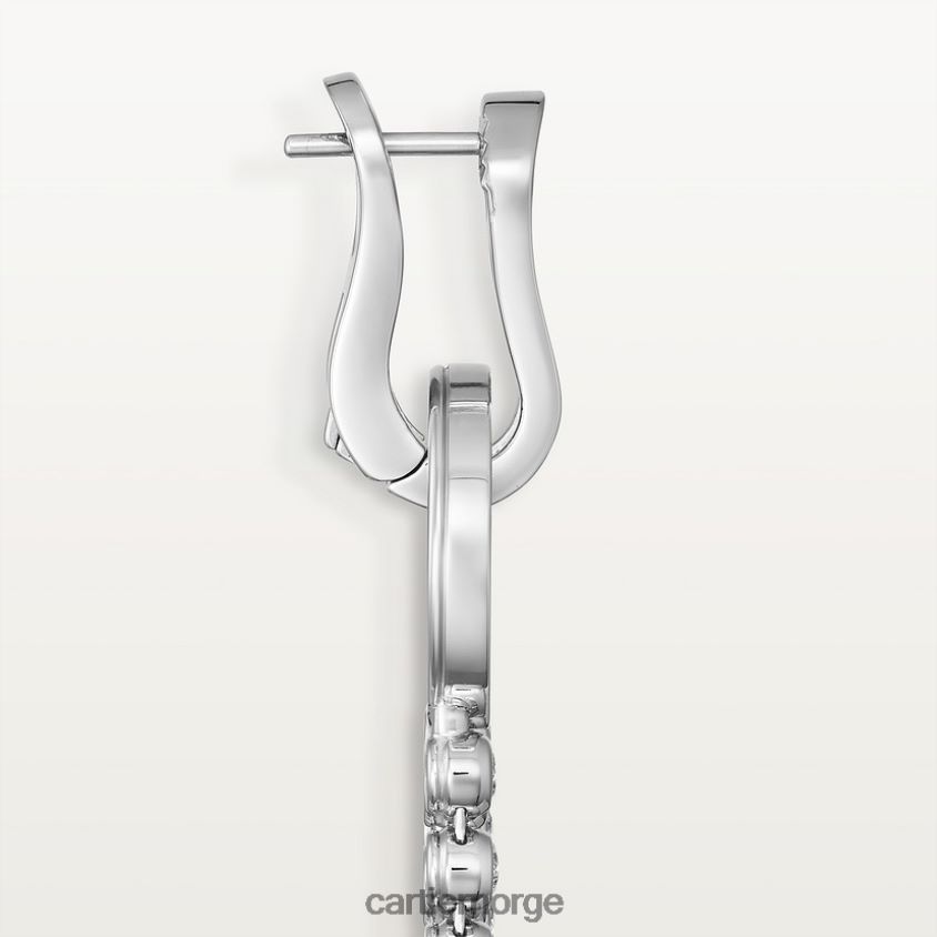 smykker Cartier agrafe øredobber stilig F4466N722