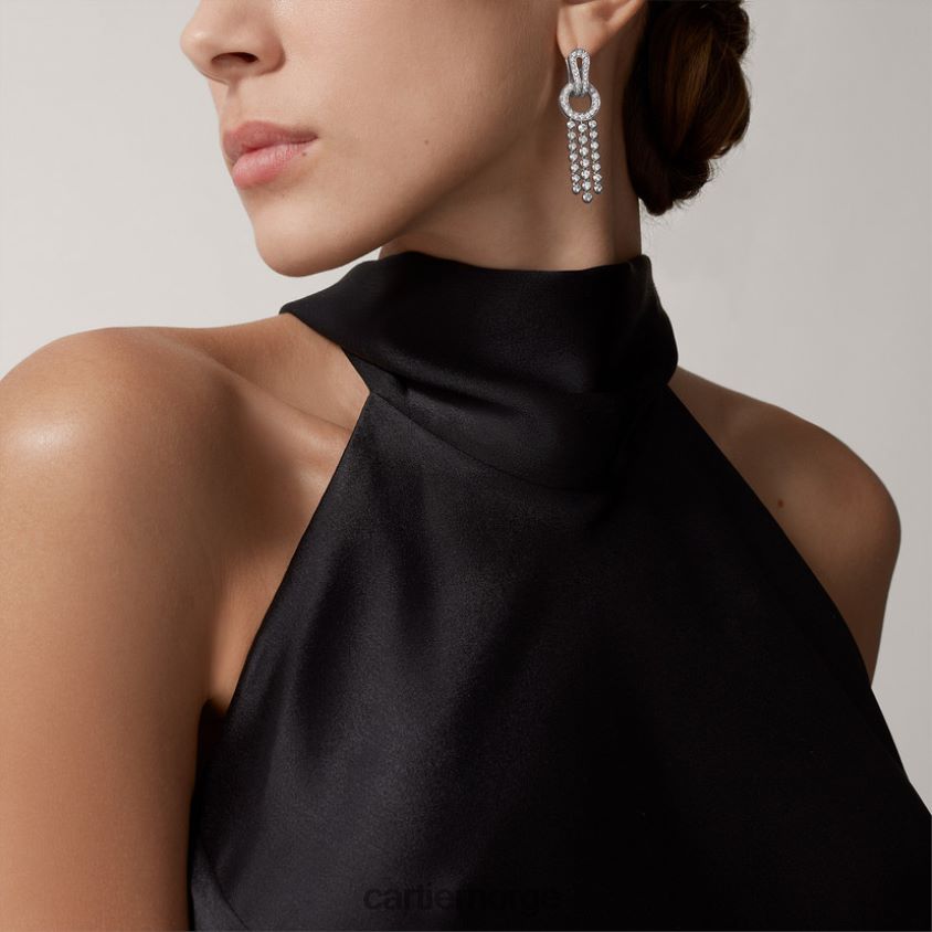 smykker Cartier agrafe øredobber stilig F4466N722