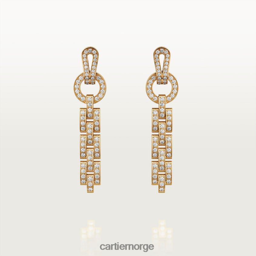 smykker Cartier agrafe øredobber stilig F4466N724