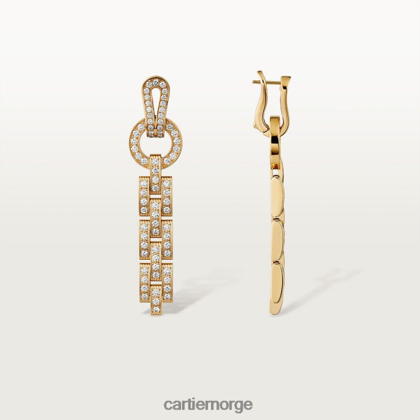 smykker Cartier agrafe øredobber stilig F4466N724