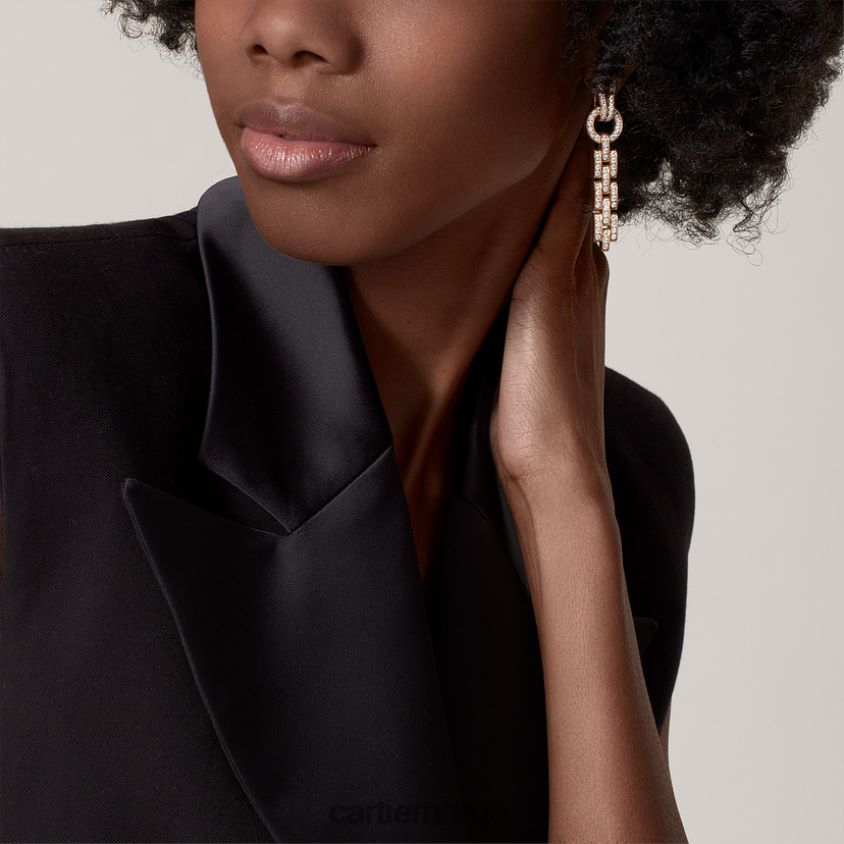 smykker Cartier agrafe øredobber stilig F4466N724