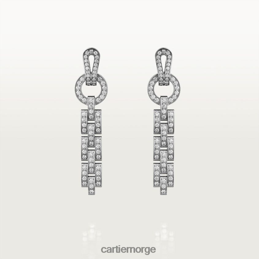 smykker Cartier agrafe øredobber stilig F4466N727