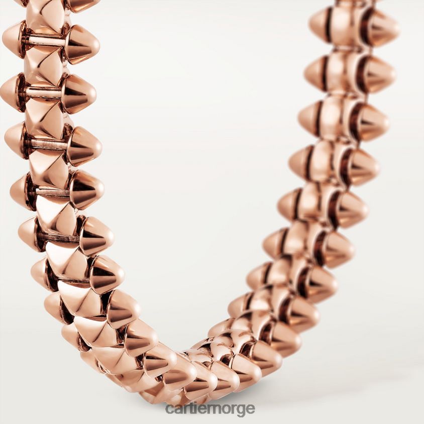 smykker Cartier clash hoop øredobber liten modell Rose gull F4466N745