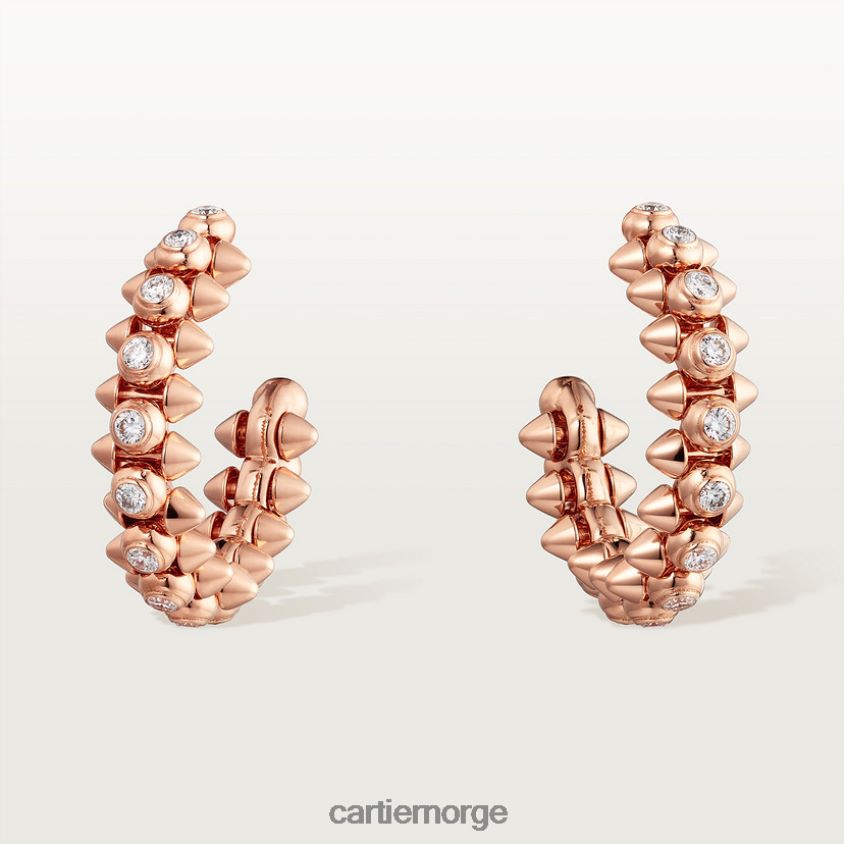 smykker Cartier clash øredobber diamanter Rose gull F4466N744