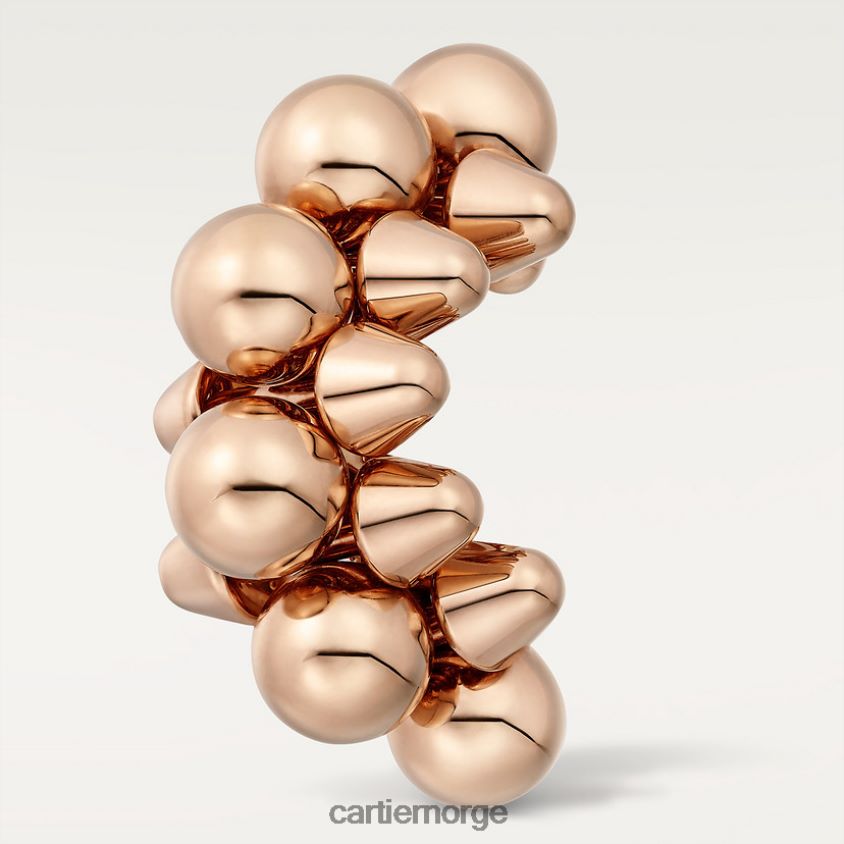 smykker Cartier clash single øredobber, xl modell Rose gull F4466N742