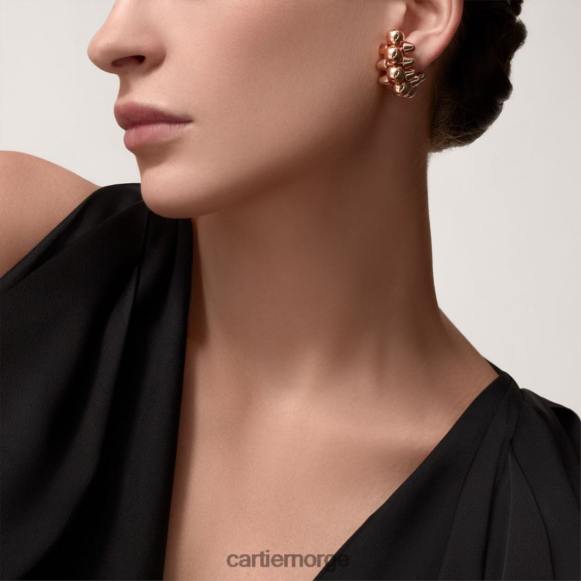 smykker Cartier clash single øredobber, xl modell Rose gull F4466N742