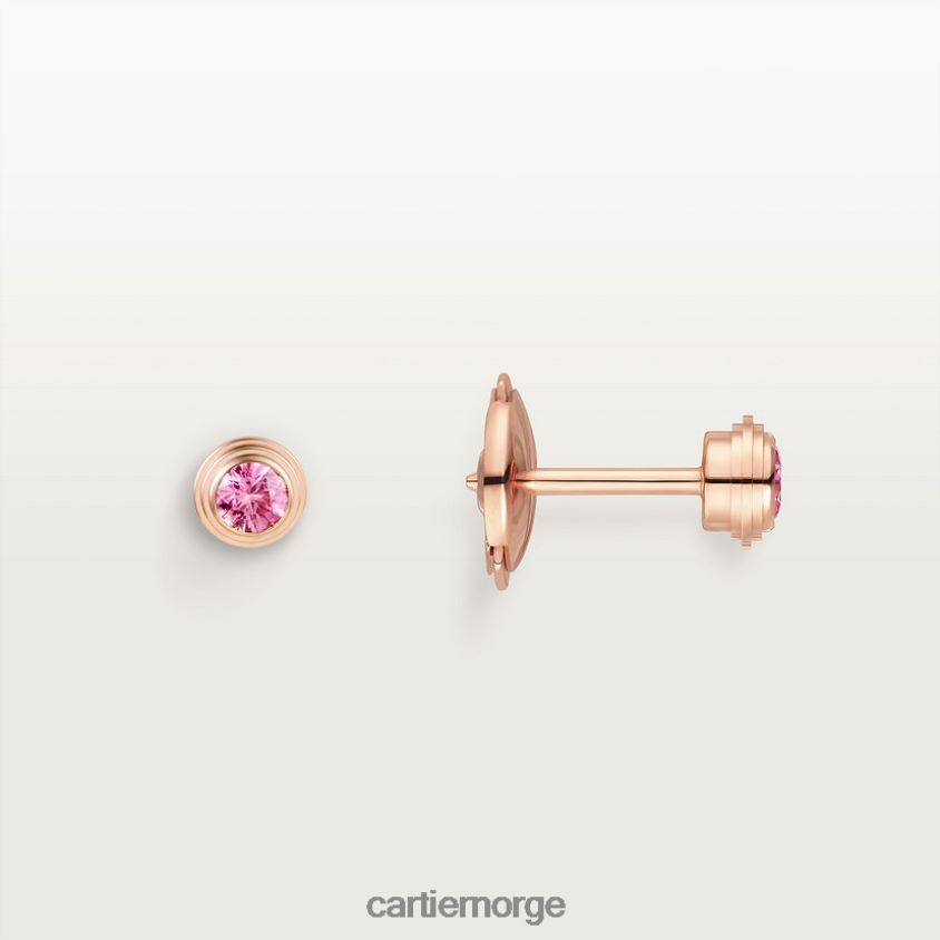 smykker Cartier d'amour øredobber Rose gull F4466N657