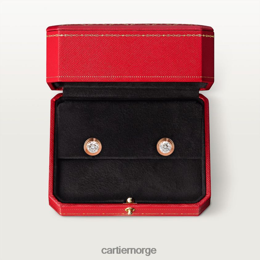 smykker Cartier d'amour øredobber, medium modell Rose gull F4466N661